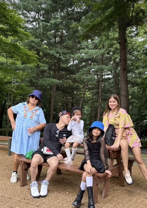Melai Cantiveros and Jason Francisco's family in South Korea.
